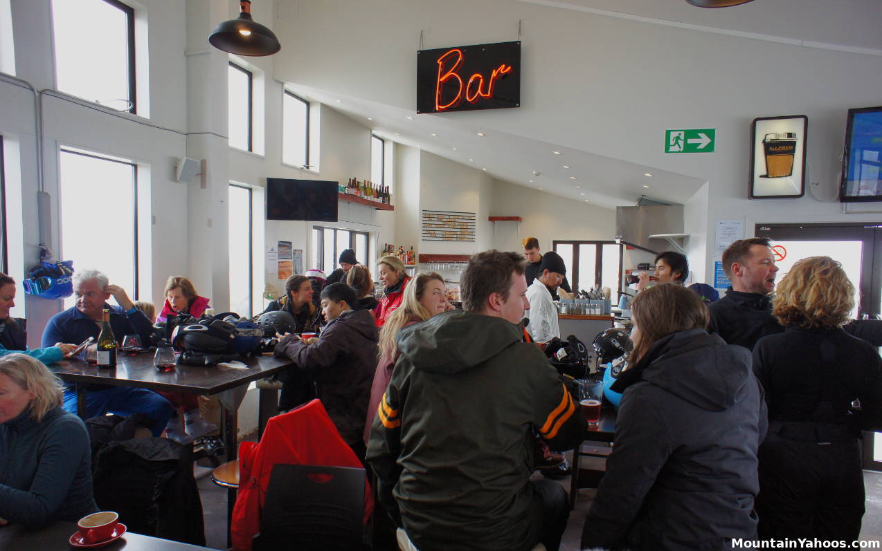 The at the main lodge at Treble Cone