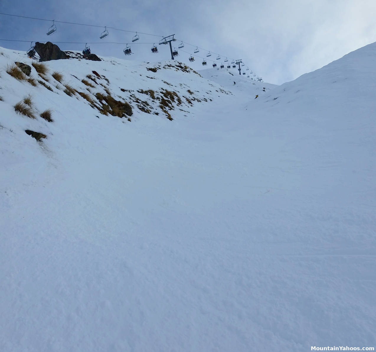 Lower Mine Shaft run: adjacent to the Saddle Basin Quad chair lift