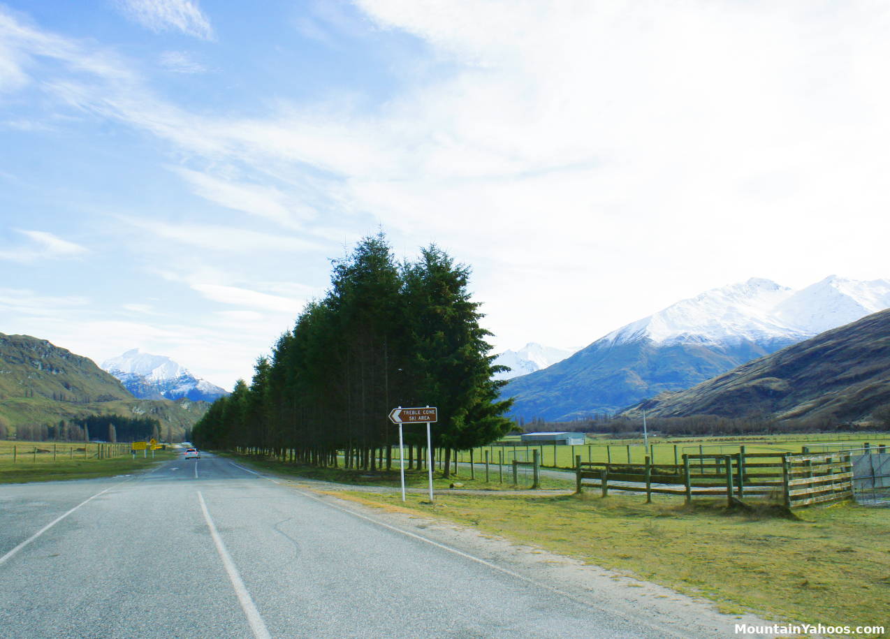 The road to Treble Cone