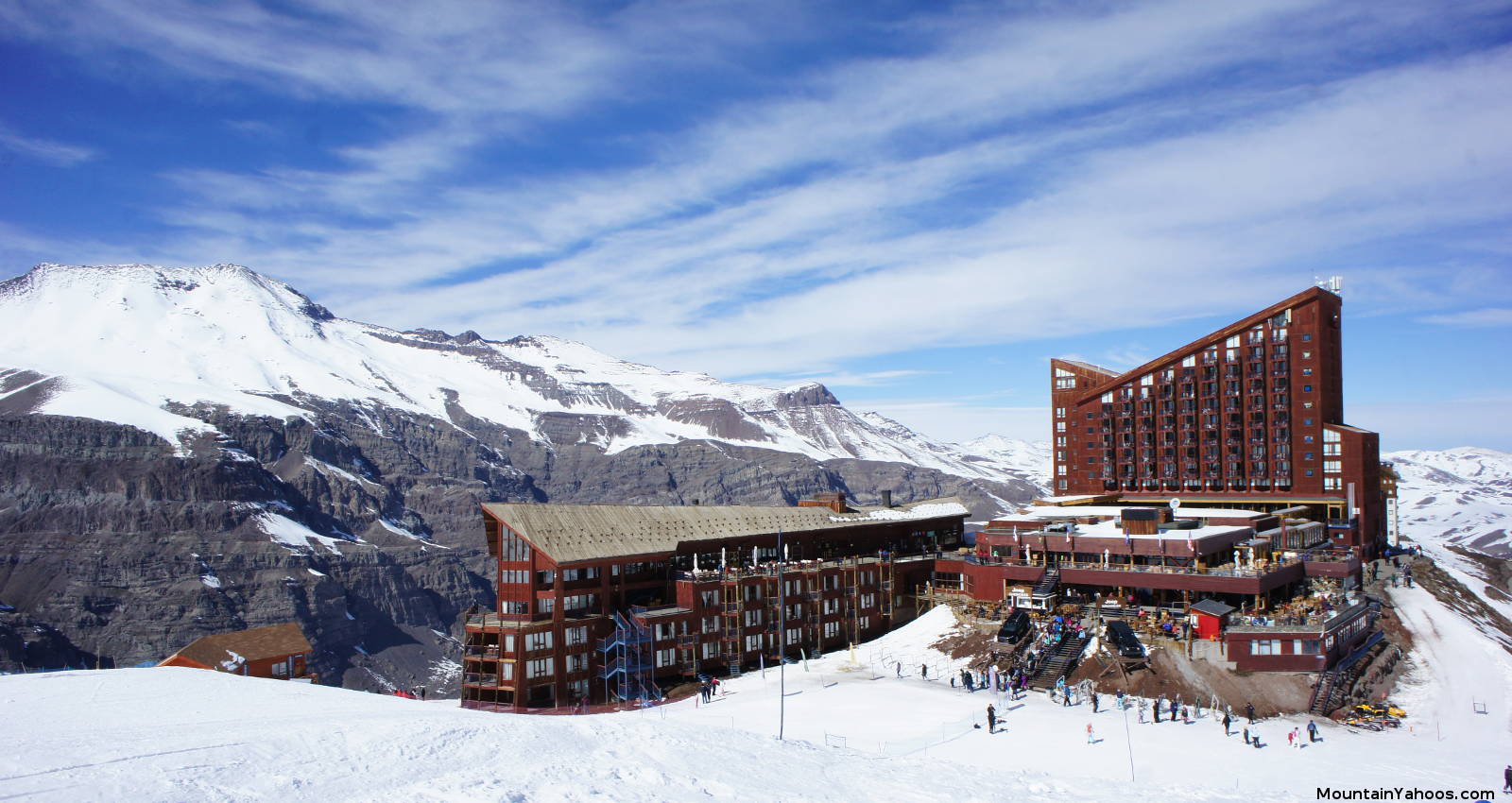 View of the Valle Nevado mountain base