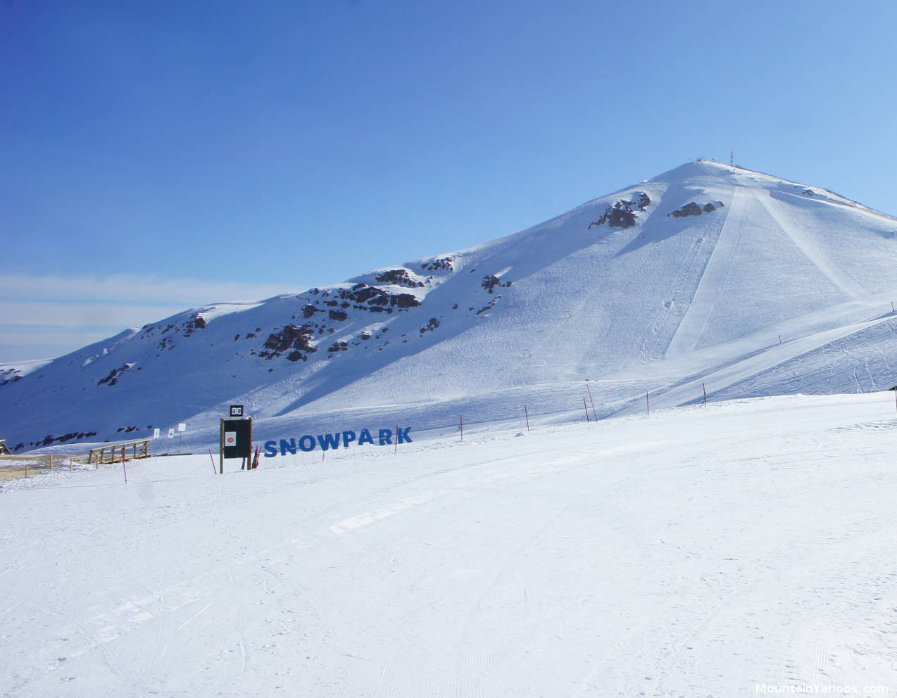 Terrain park entrance