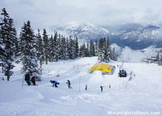 Whistler terrain park - stunt mat