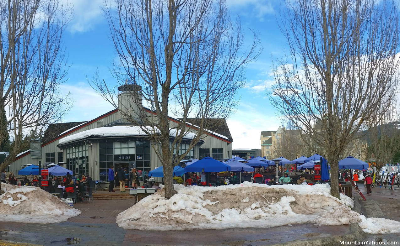 Apres ski at Merlin's at the base of Blackcomb