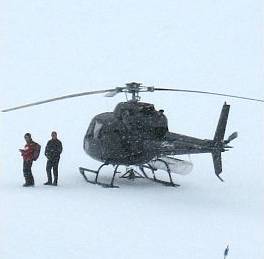 Helicopter skiing