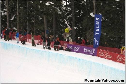 Inverted on half pipe