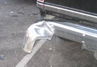 Bent stock rear bumper