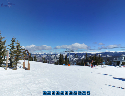 Aspen Mountain: Silver Queen gondola lift peak panoramic view